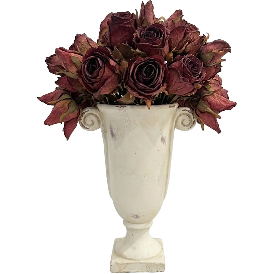 DH Red Roses in Urn Arrangement