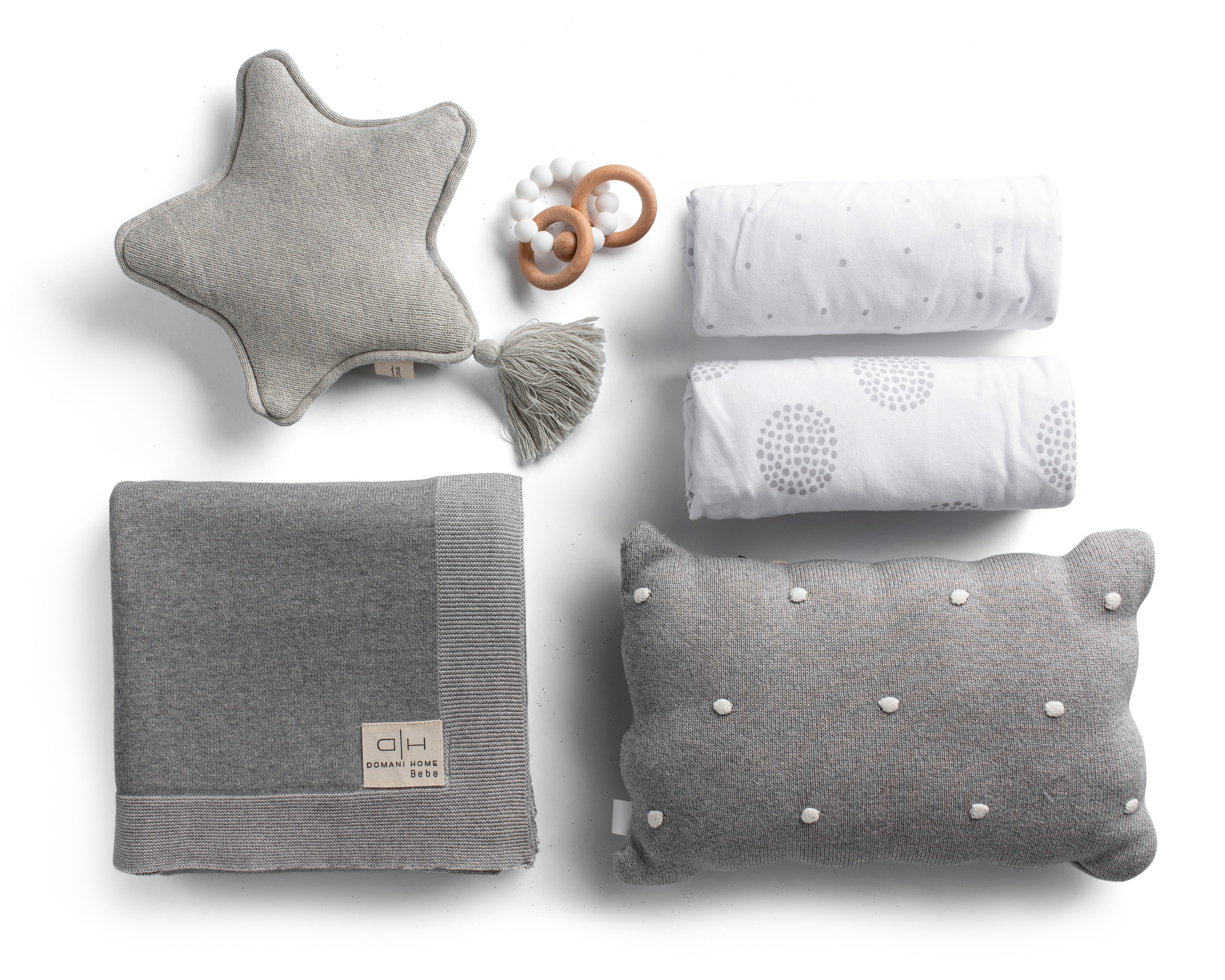 Gray Crib Gift Set