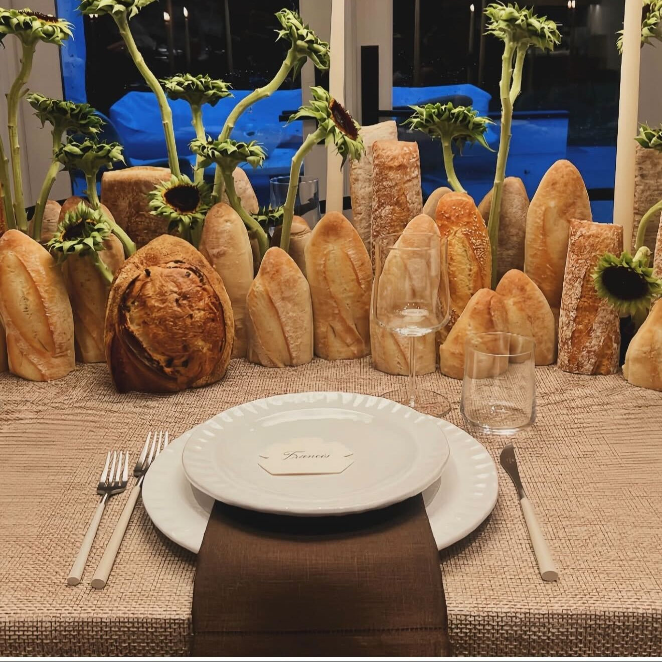 Driftwood Burlap Tablecloth