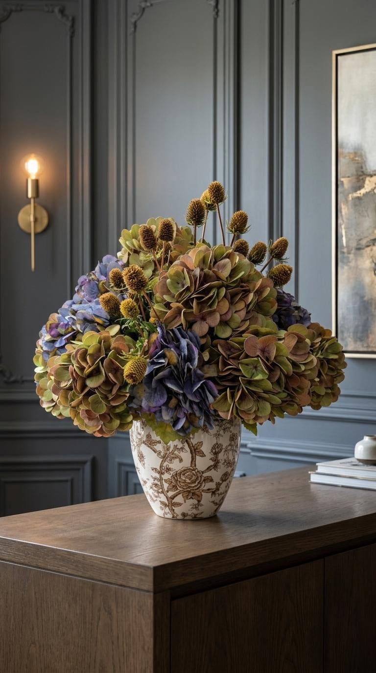 DH Heirloom Hydrangea Arrangement