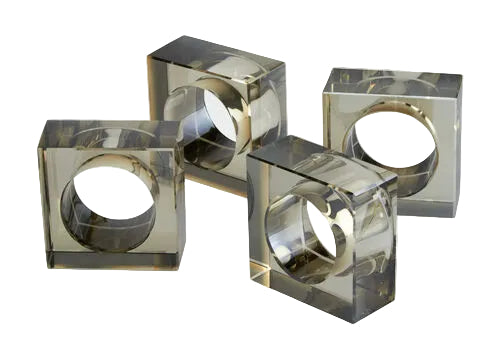 Crystal Napkin Holders Set Of 4