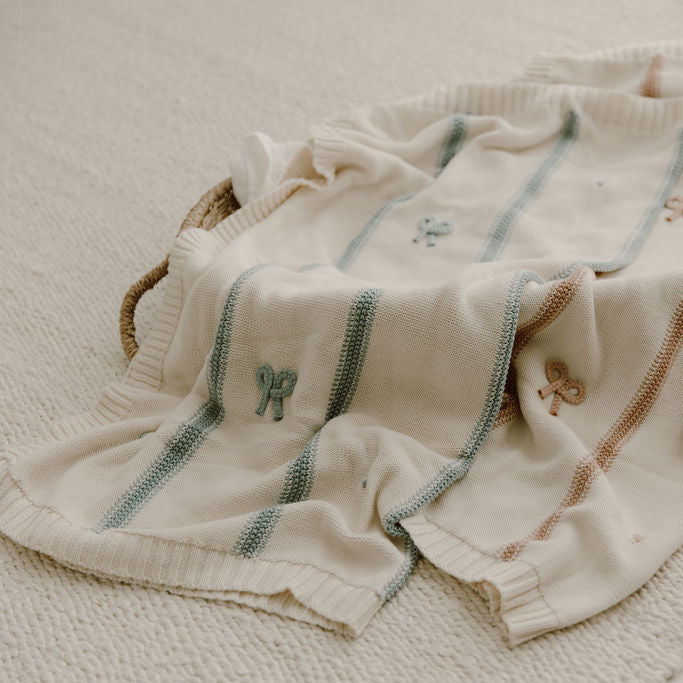 DH Mini Bow Blanket Blue