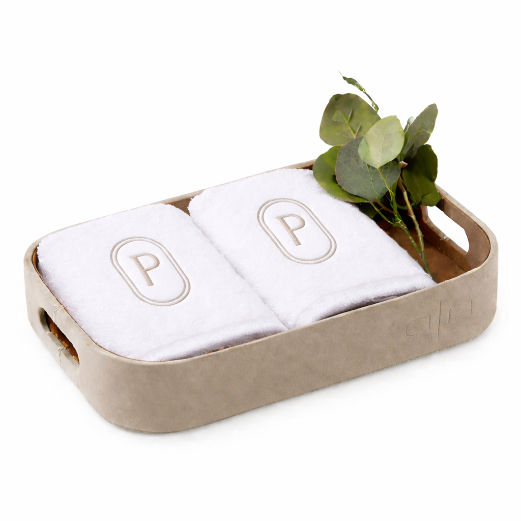 Suede Oval Monogram Gift Set
