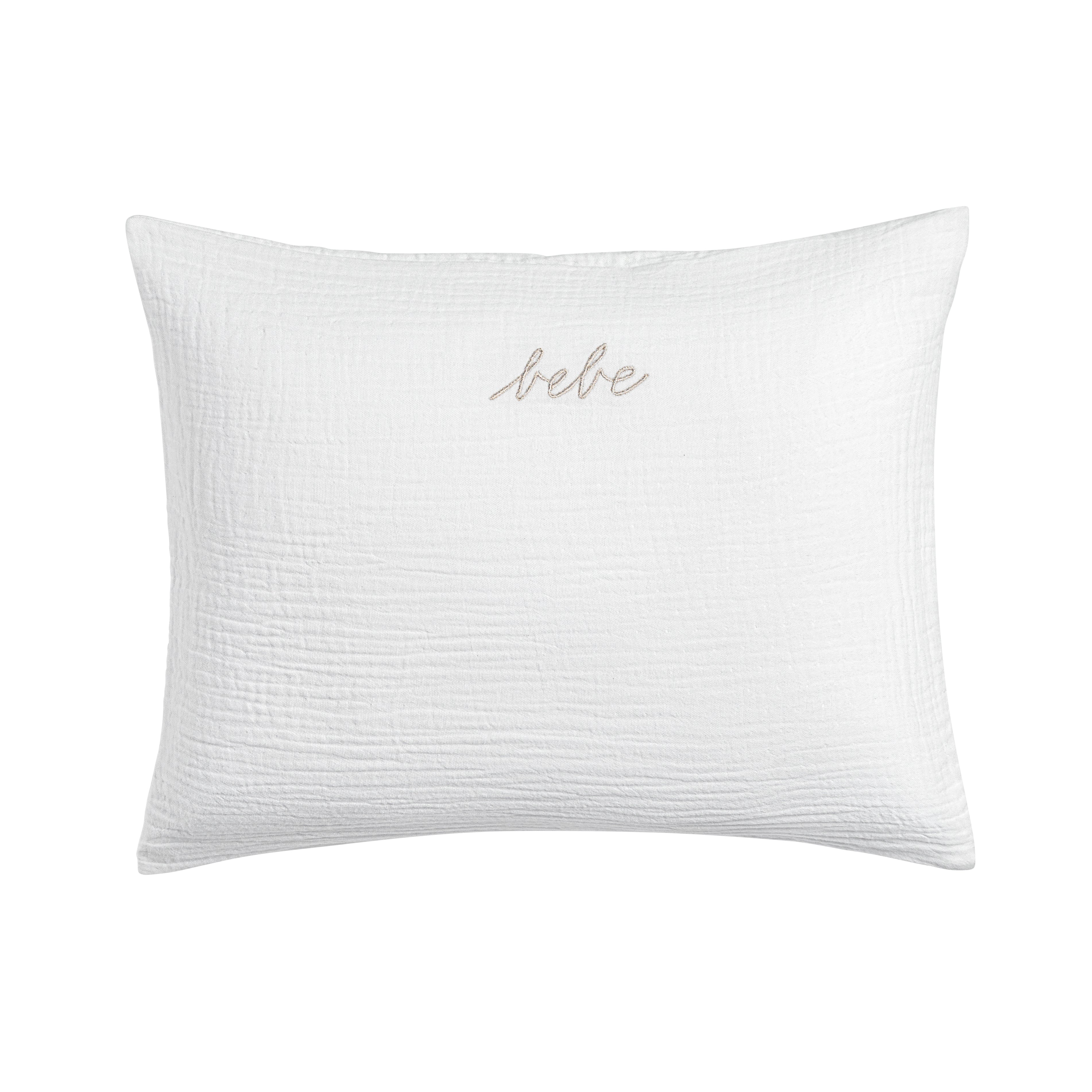 DH Gauze Linen Bebe Boudoir Sham White
