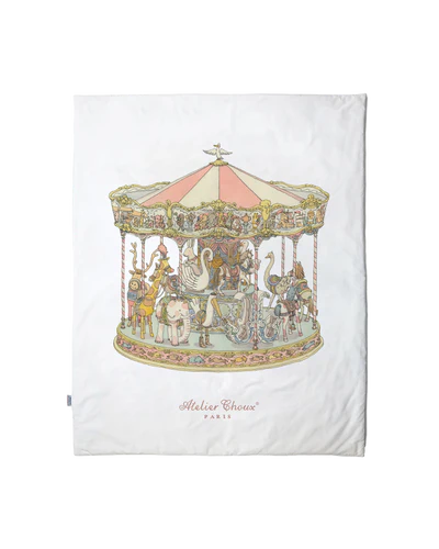 Atelier Choux Reversible Quilt Monceau Mansion/ Carousel pink
