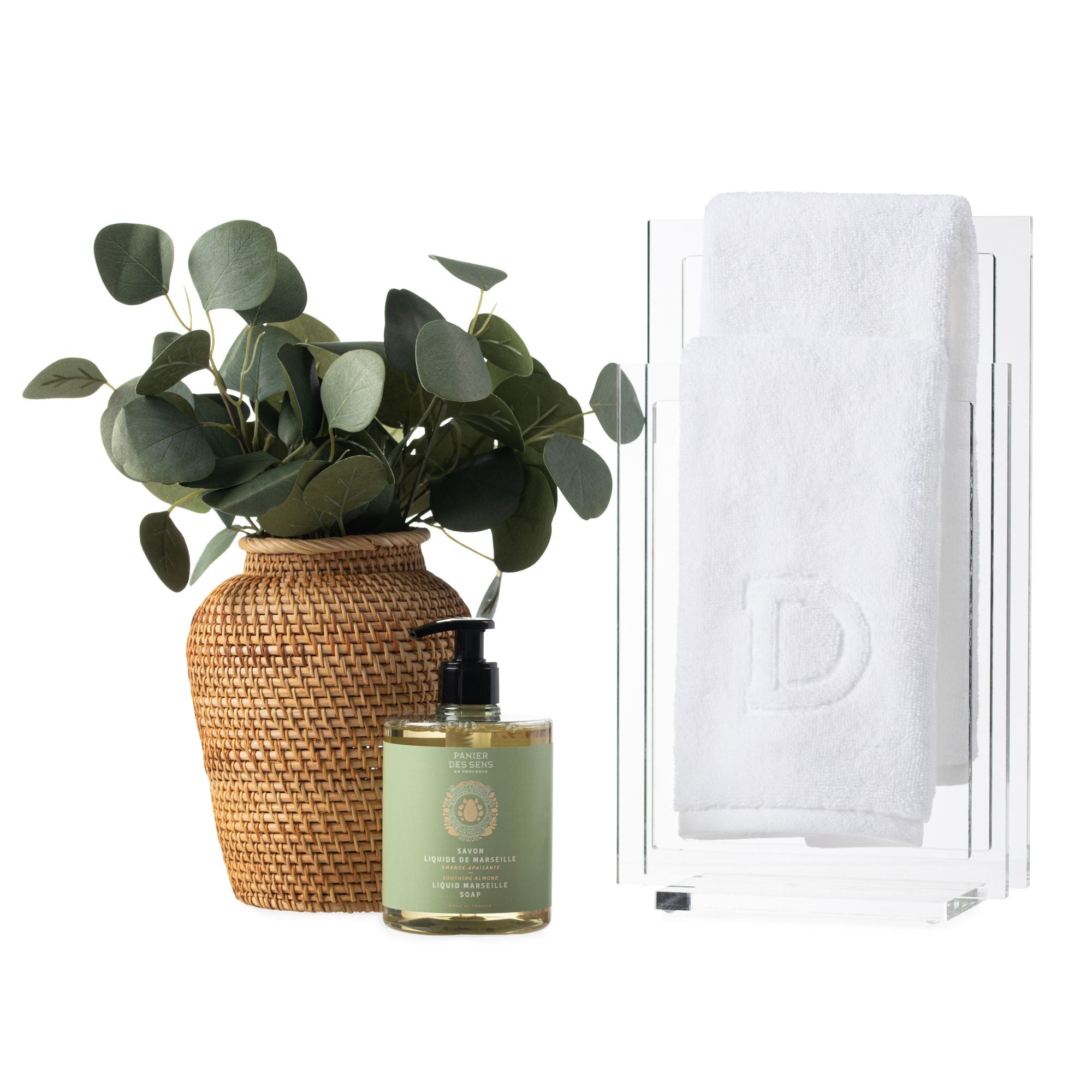 Rattan Towel Gift Set