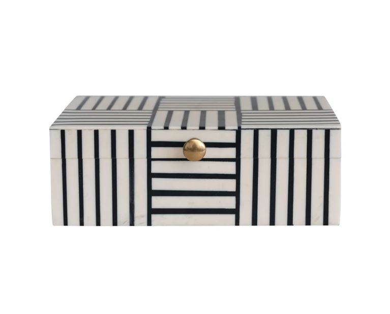 Resin Striped Box