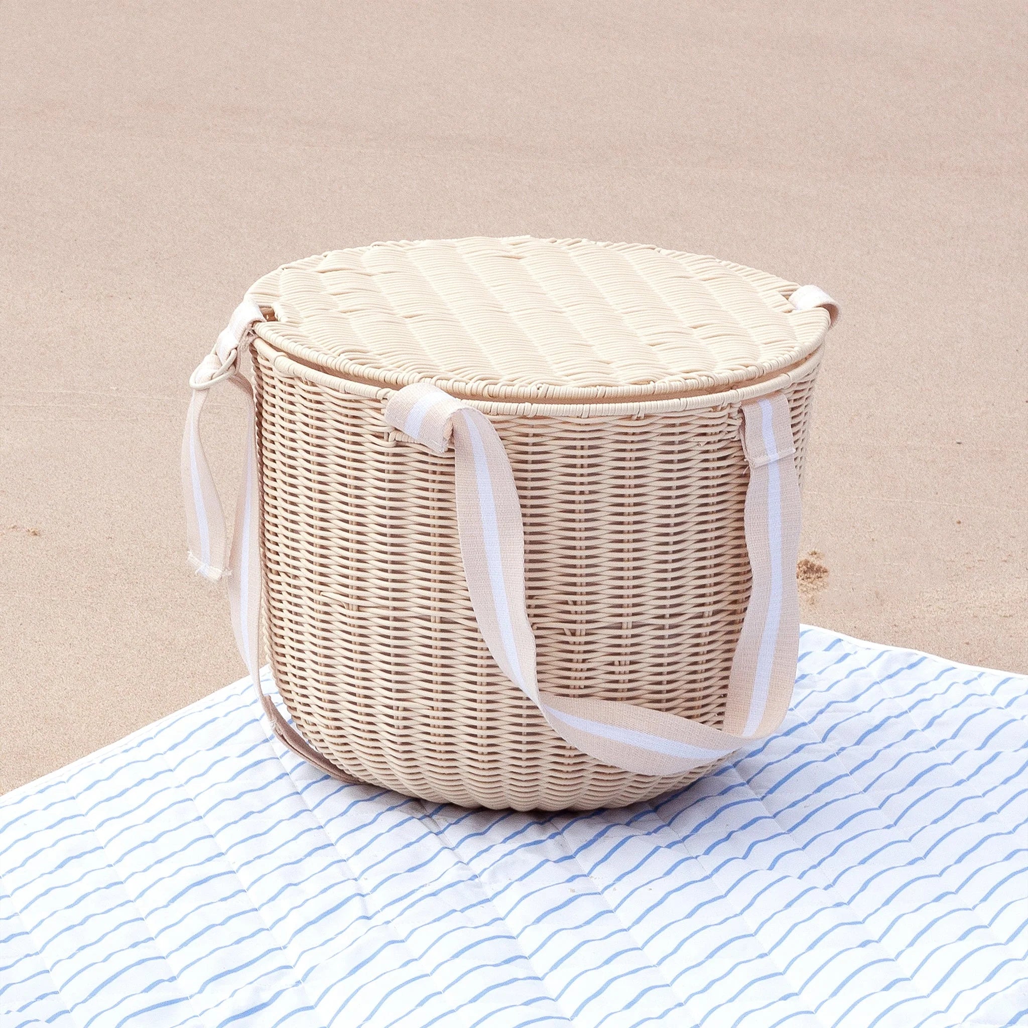 Round Picnic Cooler Basket