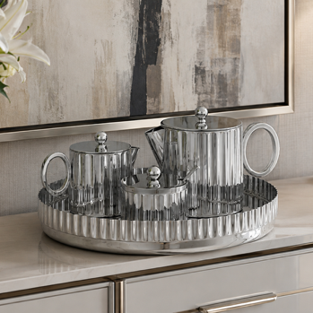 Guilded 4pc Tea Set