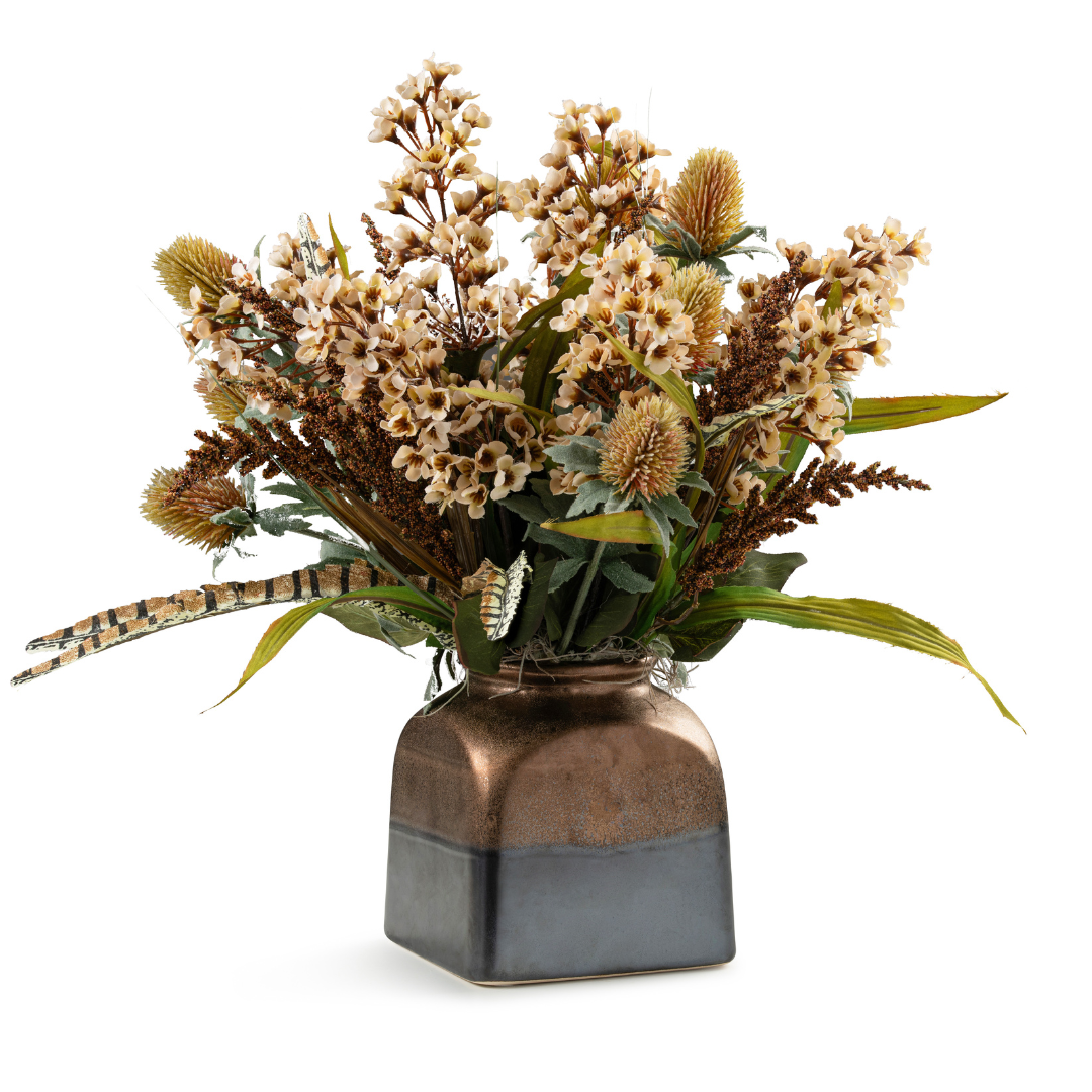 DH Rustic Thistle Blossom Floral Arrangement