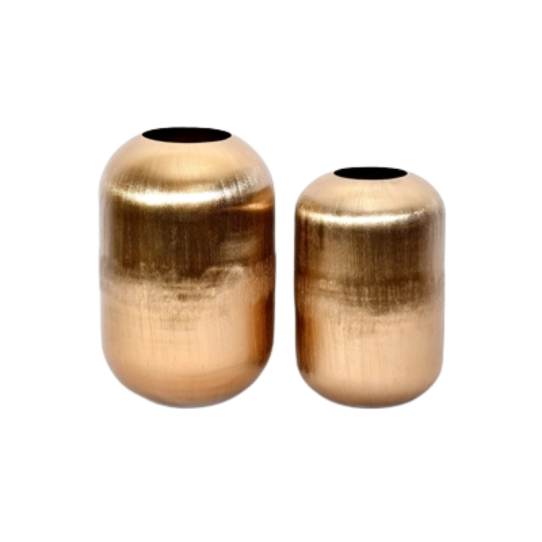 Gold Aluminum Vase