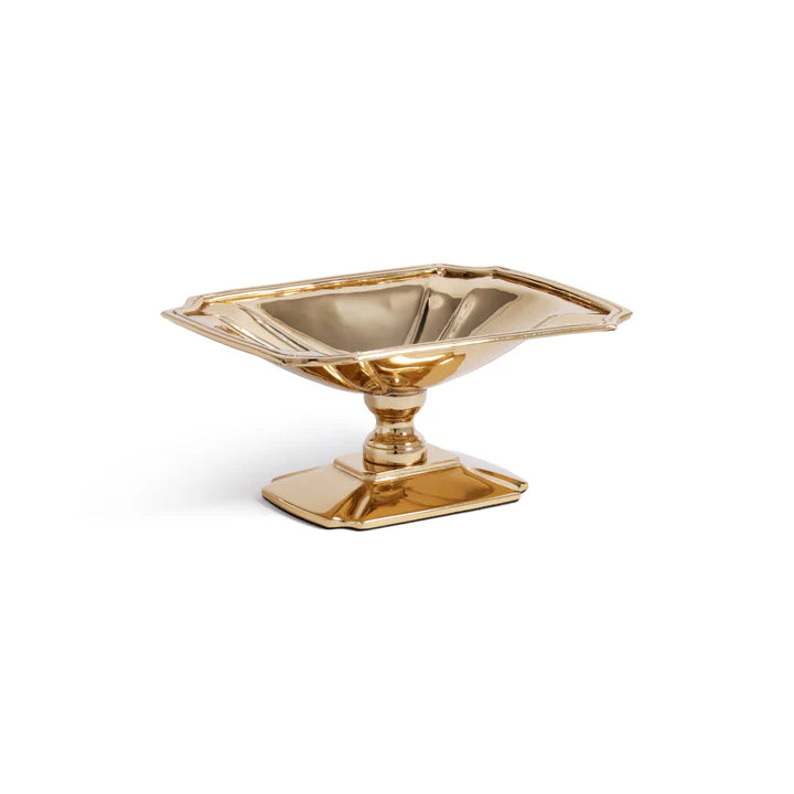 Polished Gold Antique Footed Dish