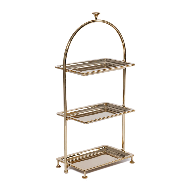 Polished Gold High Tea 3-Tier Stand
