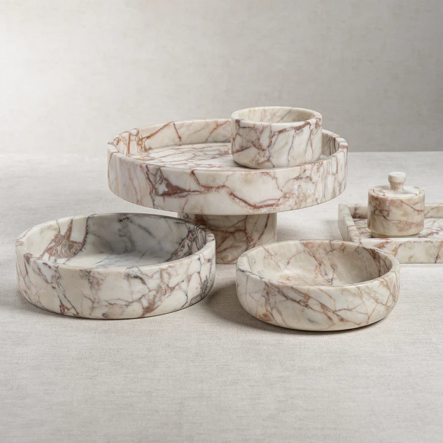Rosso Verona Matte Marble Bowl