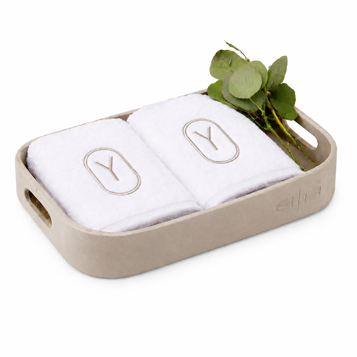 Suede Oval Monogram Gift Set