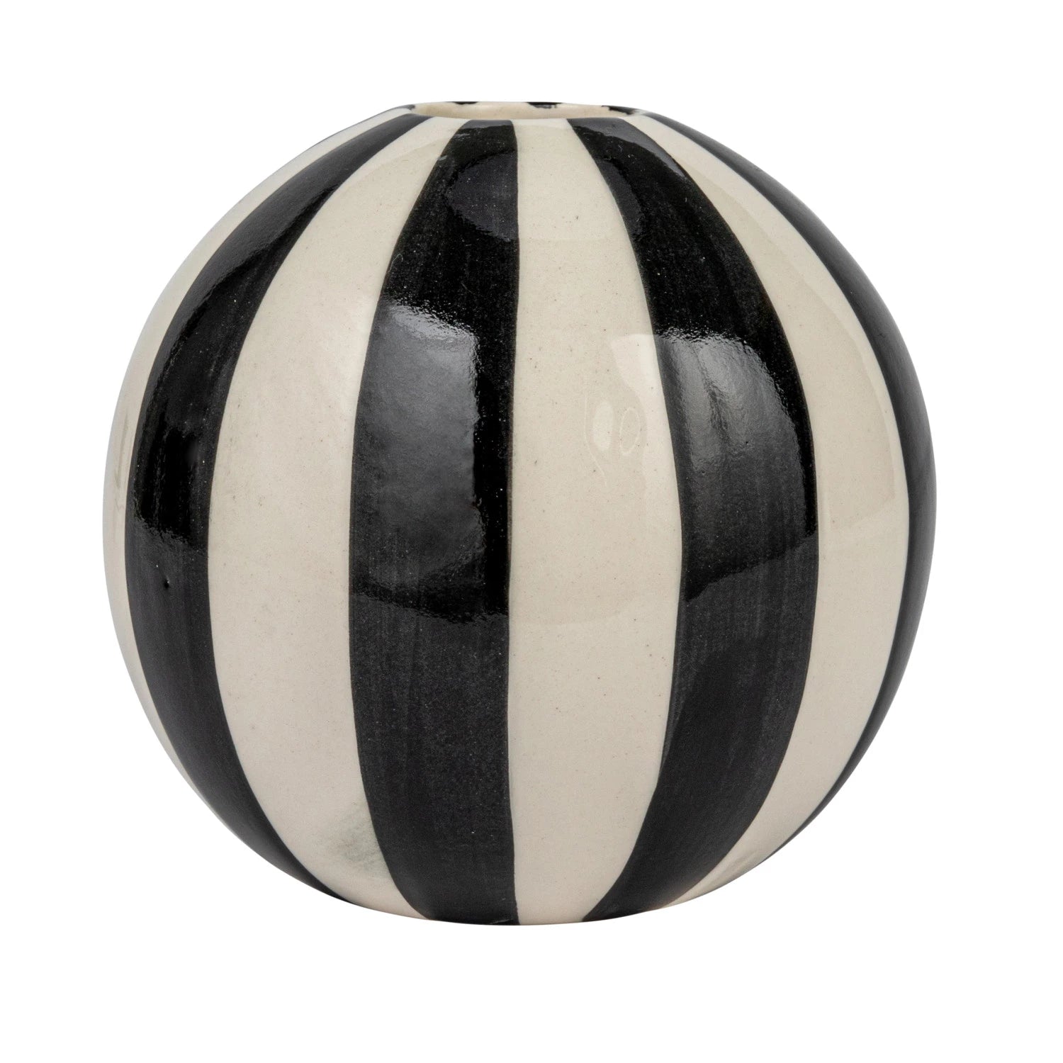 Round Stoneware Ball Vase