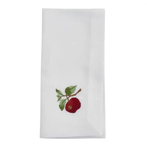 Embroidered Apple Napkin 4 Pack