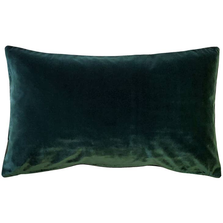 Cast Forest Green Velvet Accent Pillow