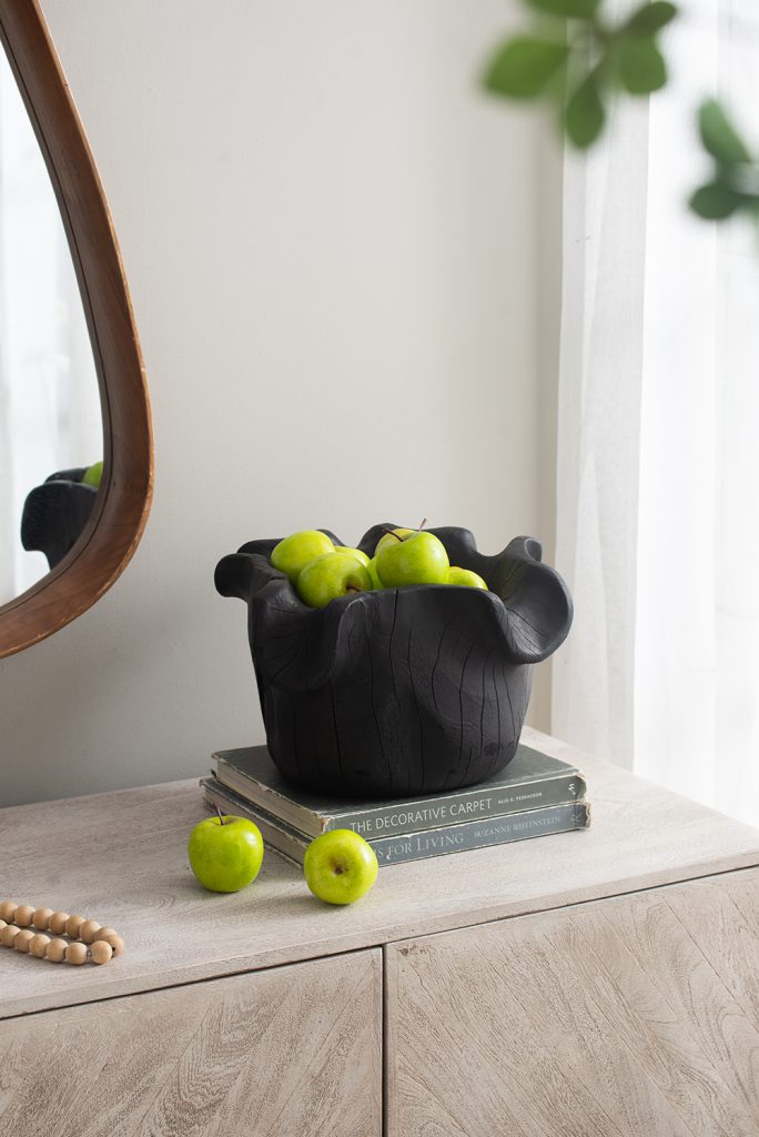 Organic Teak Decorative Bowl