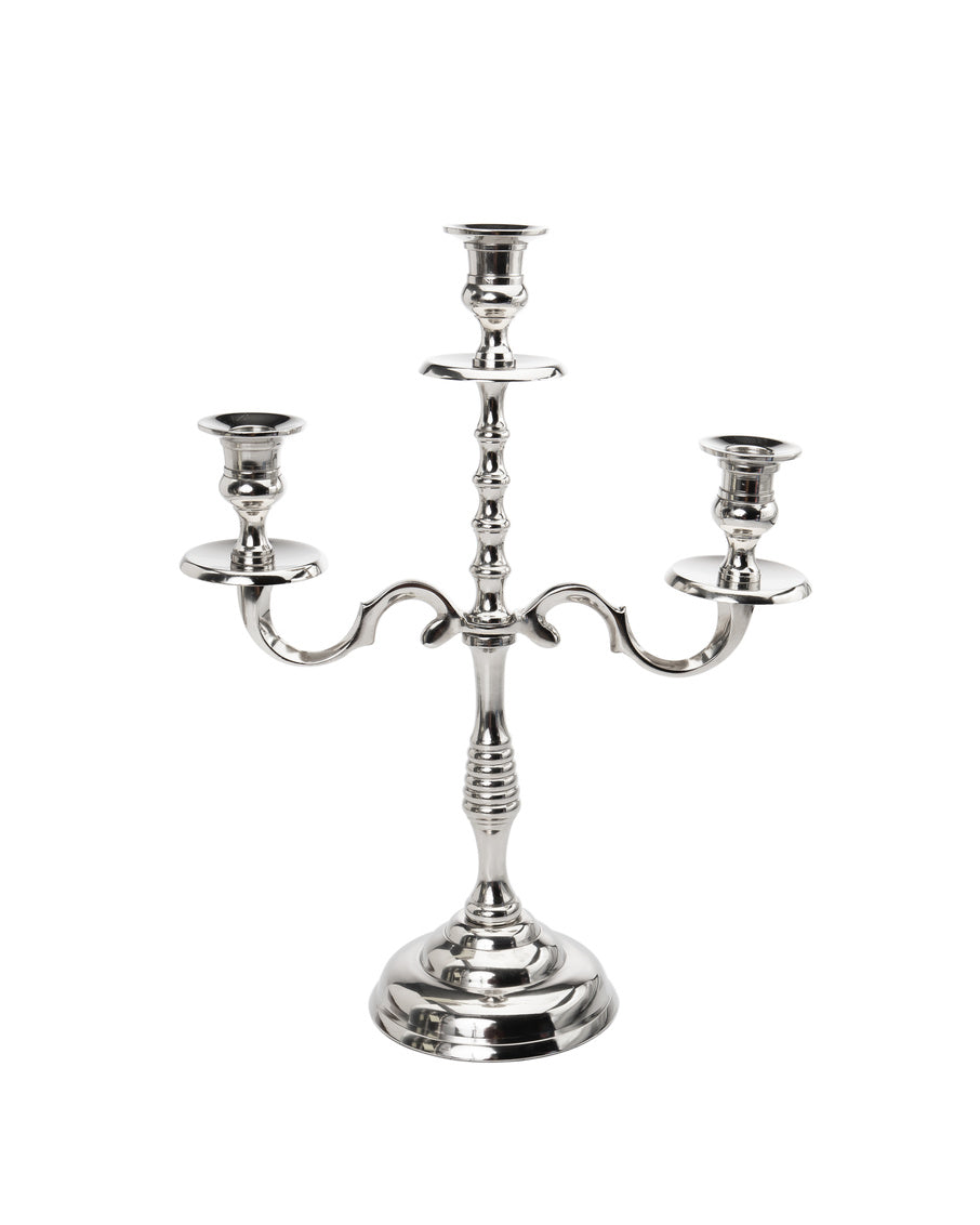 3 Light Ribbed Candelabra