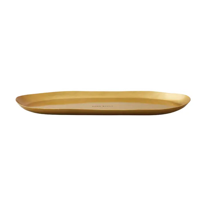 Oval Gold Candle Plate