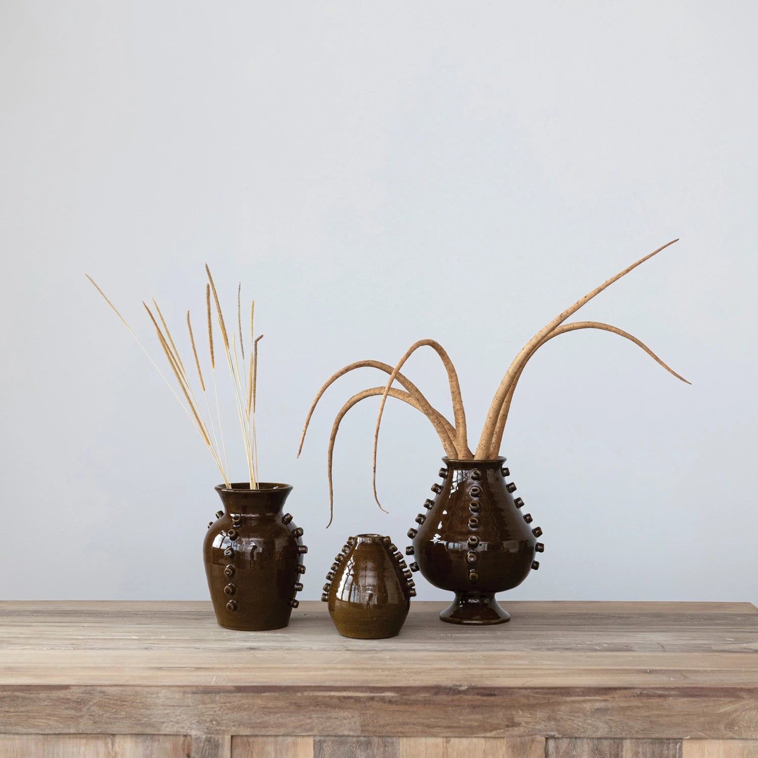 Terra-cotta Vase With Hobnails