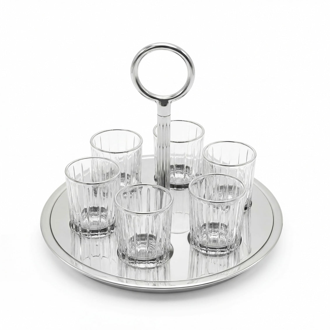Sphere 6 Shot Glasses With Tray