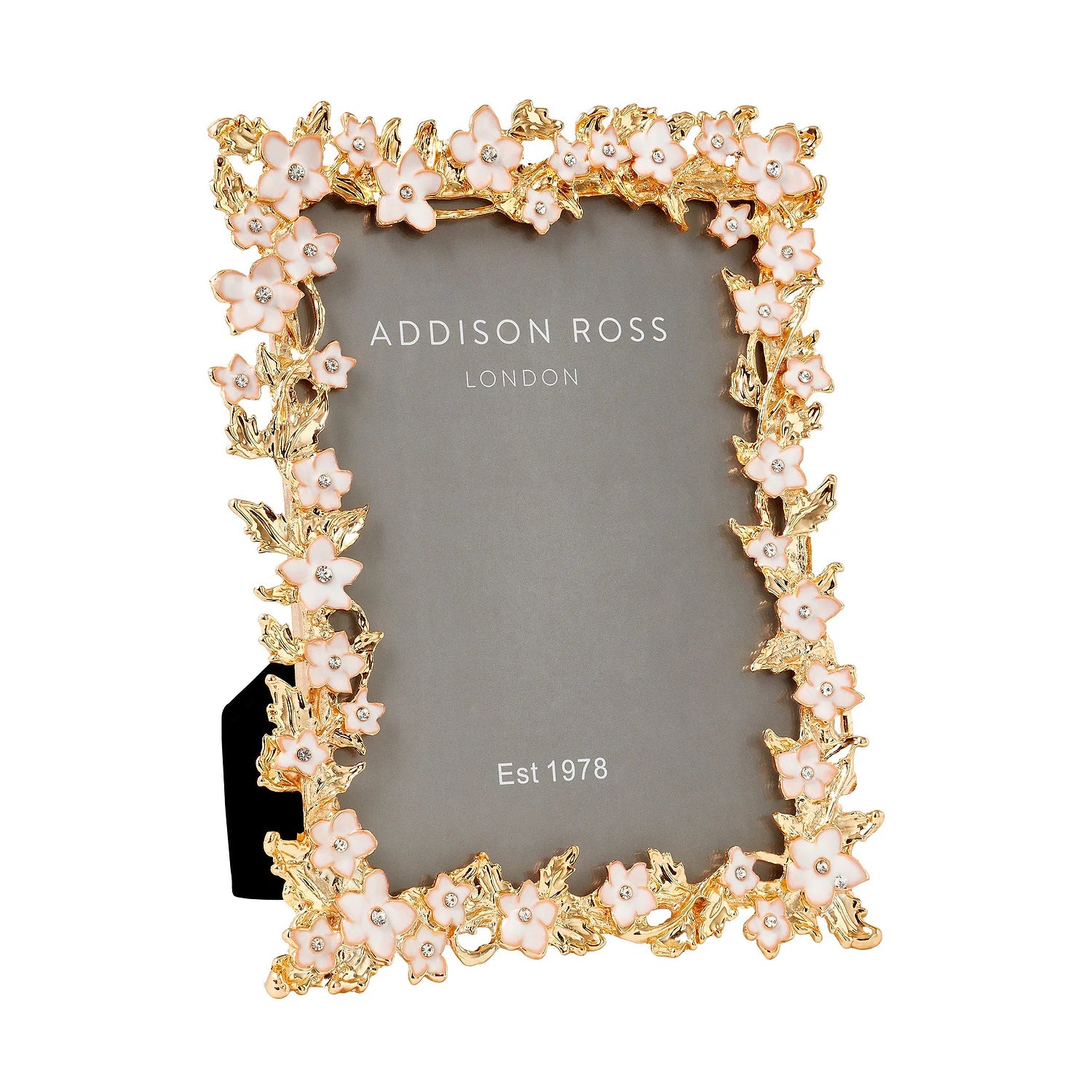Gold & White Flower Frame