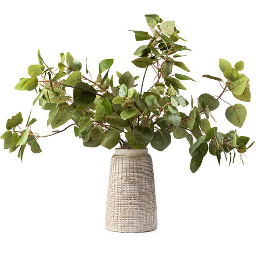 Cotinus Spray in Etched Vase