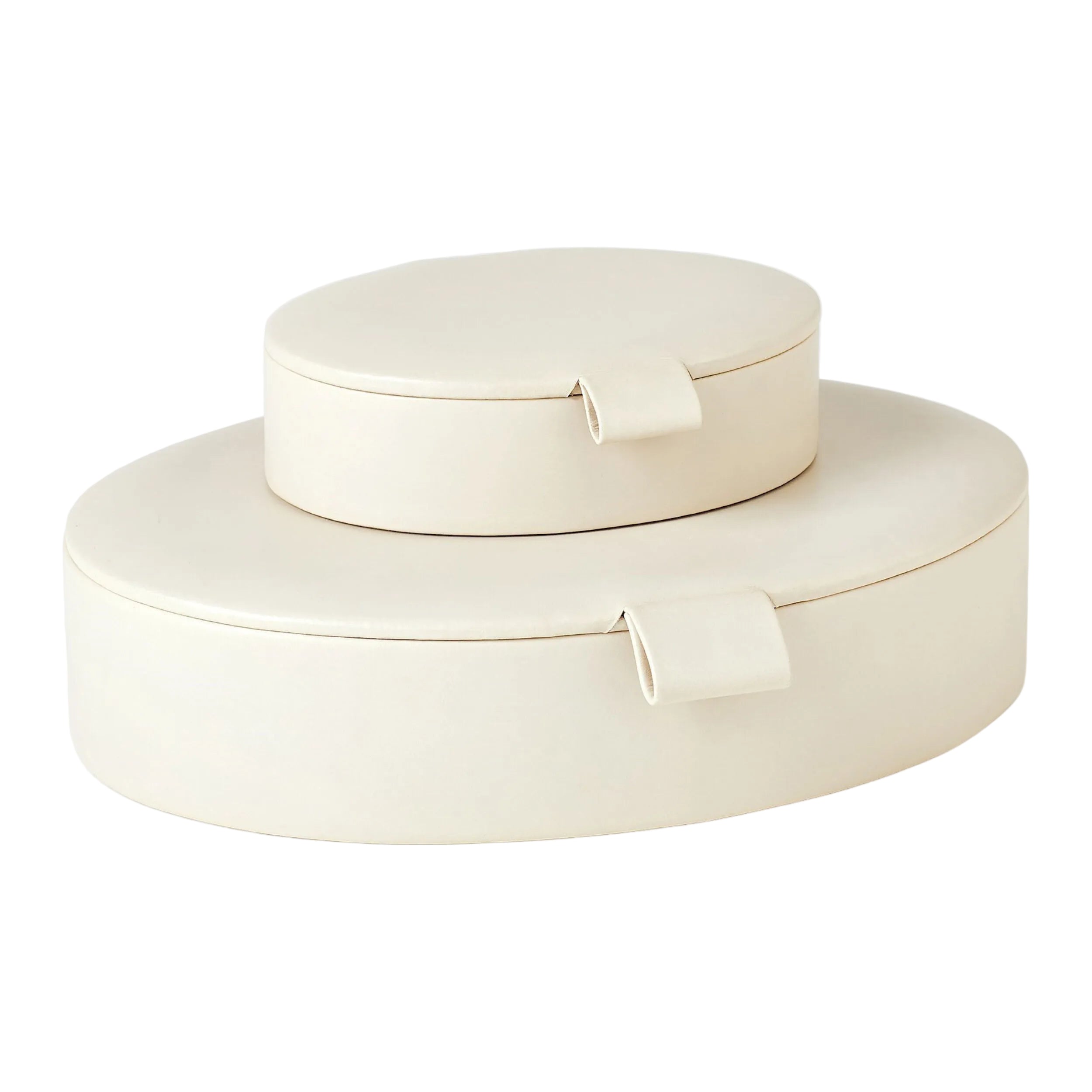 Signature Oval Leather Box