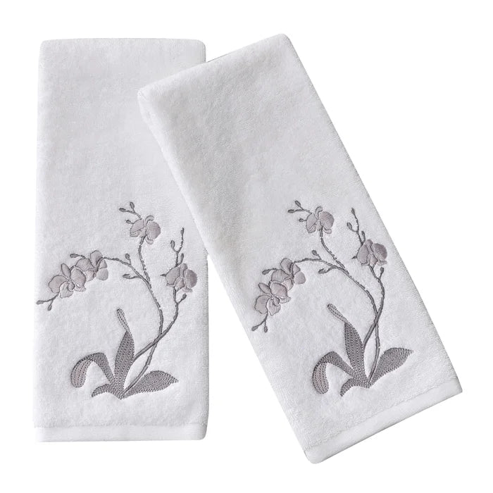 Michael Aram Orchid Set Of 2 Guest Towels