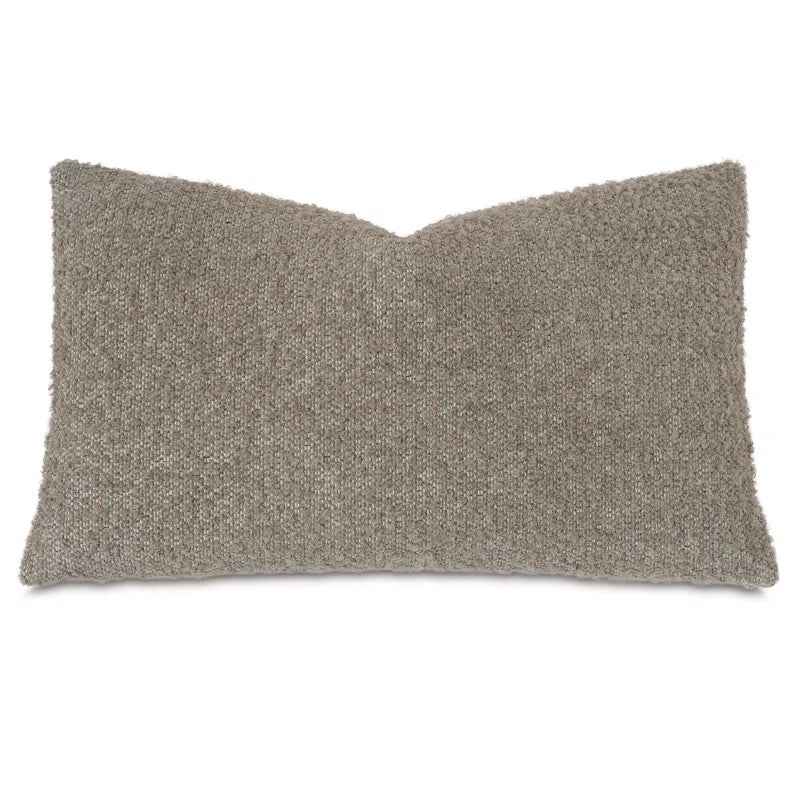 Marl Decorative Taupe Rectangle Pillow