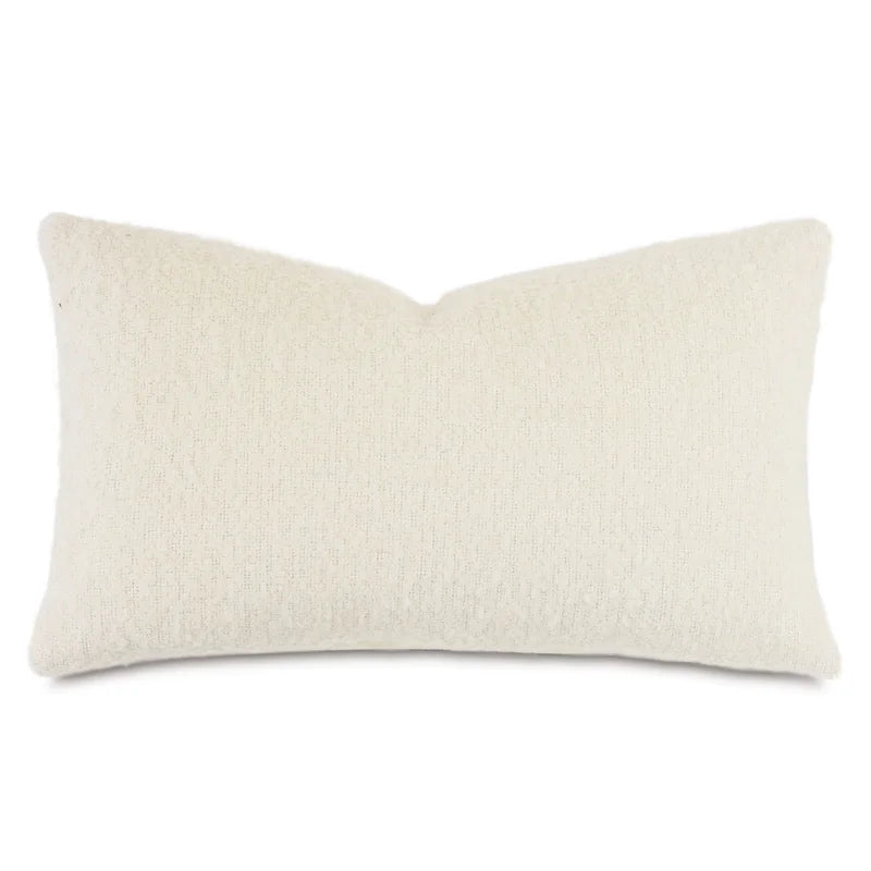 Marl Decorative Cream Rectangle Pillow