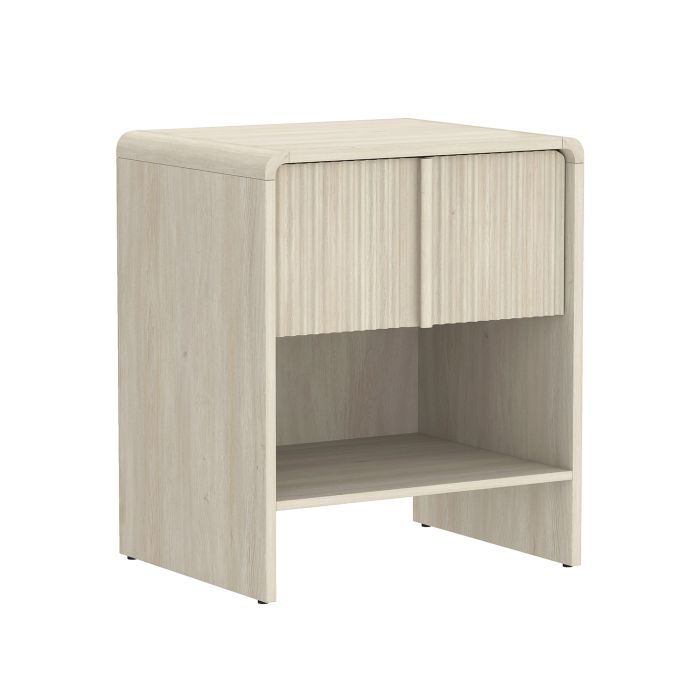 Novara Whitewashed Oak Nightstand