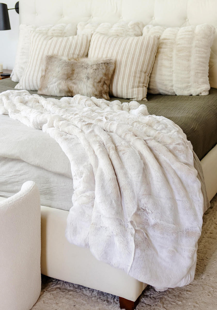 Couture Collection -Pearl Mink Throw