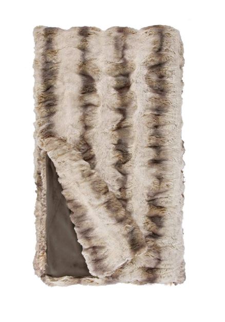 Couture Collection Mink Throw -Chinchilla