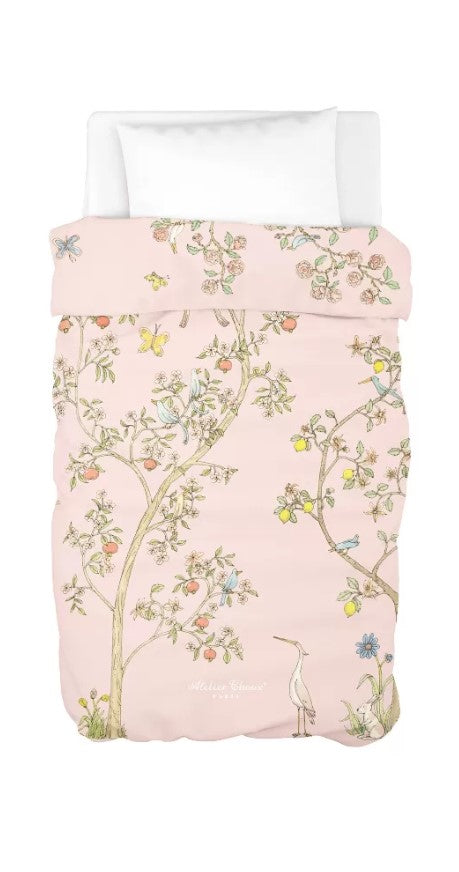 Atelier Choux Pink Bloom Duvet Cover Twin