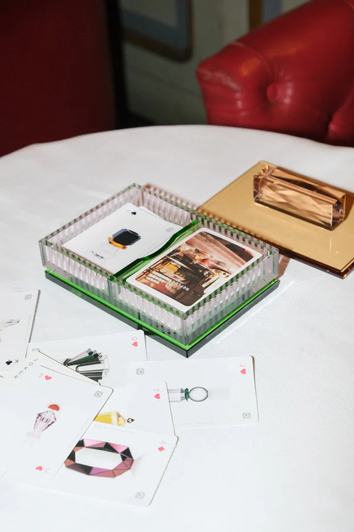 Reflections Copenhagen Favoured Crystal Card Box (with 2 Decks of Cards)