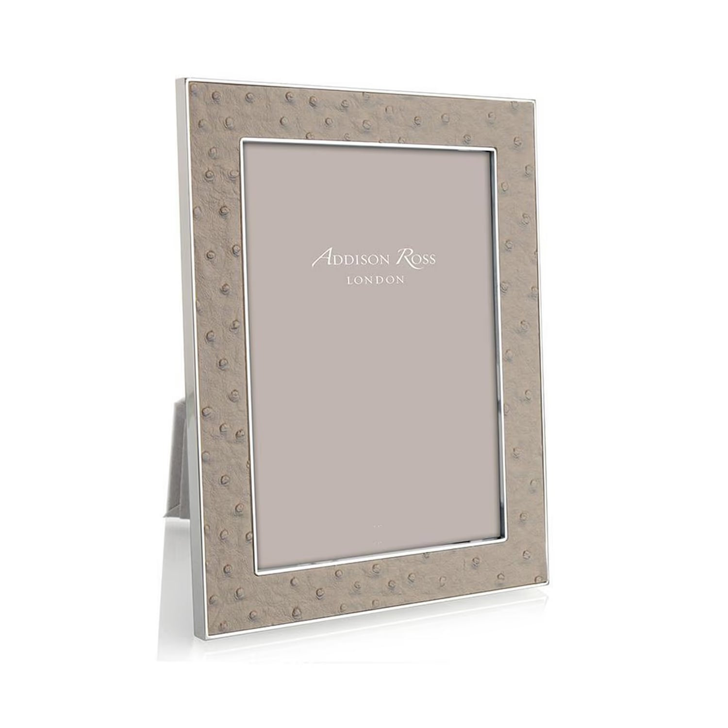 Shadow Ostrich & Silver Frame