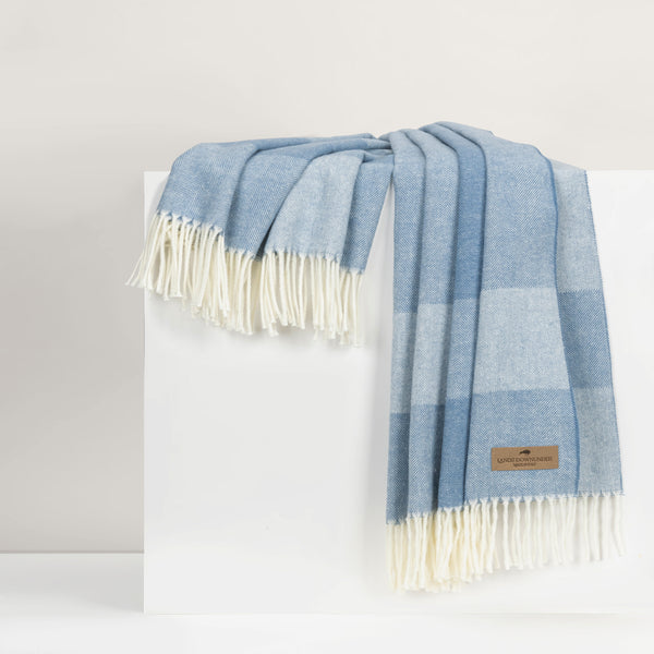 Landsdown Under Hampton Plaid Herringbone Throw