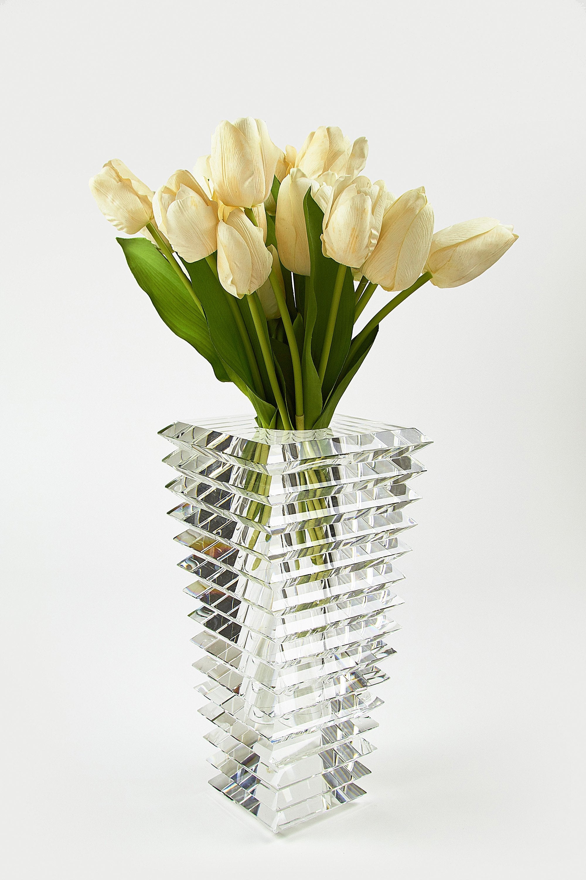 Tizo Crystal Square Cut Vase