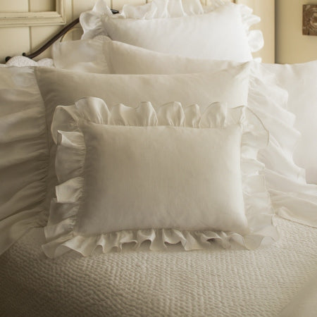 Verandah White Boudoir Sham