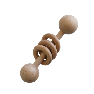 Teether Rattle Stick Natural