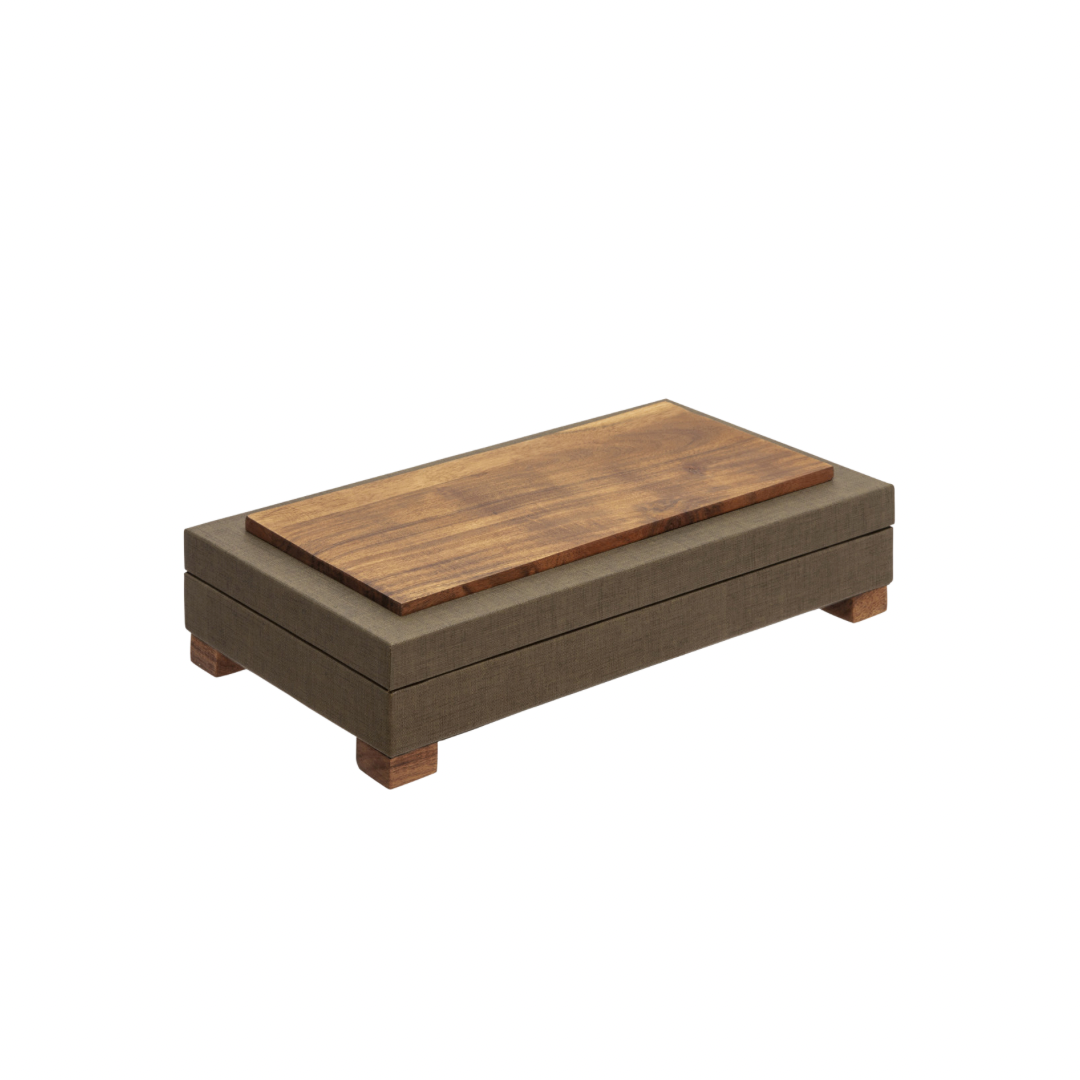 Leather Wood Box