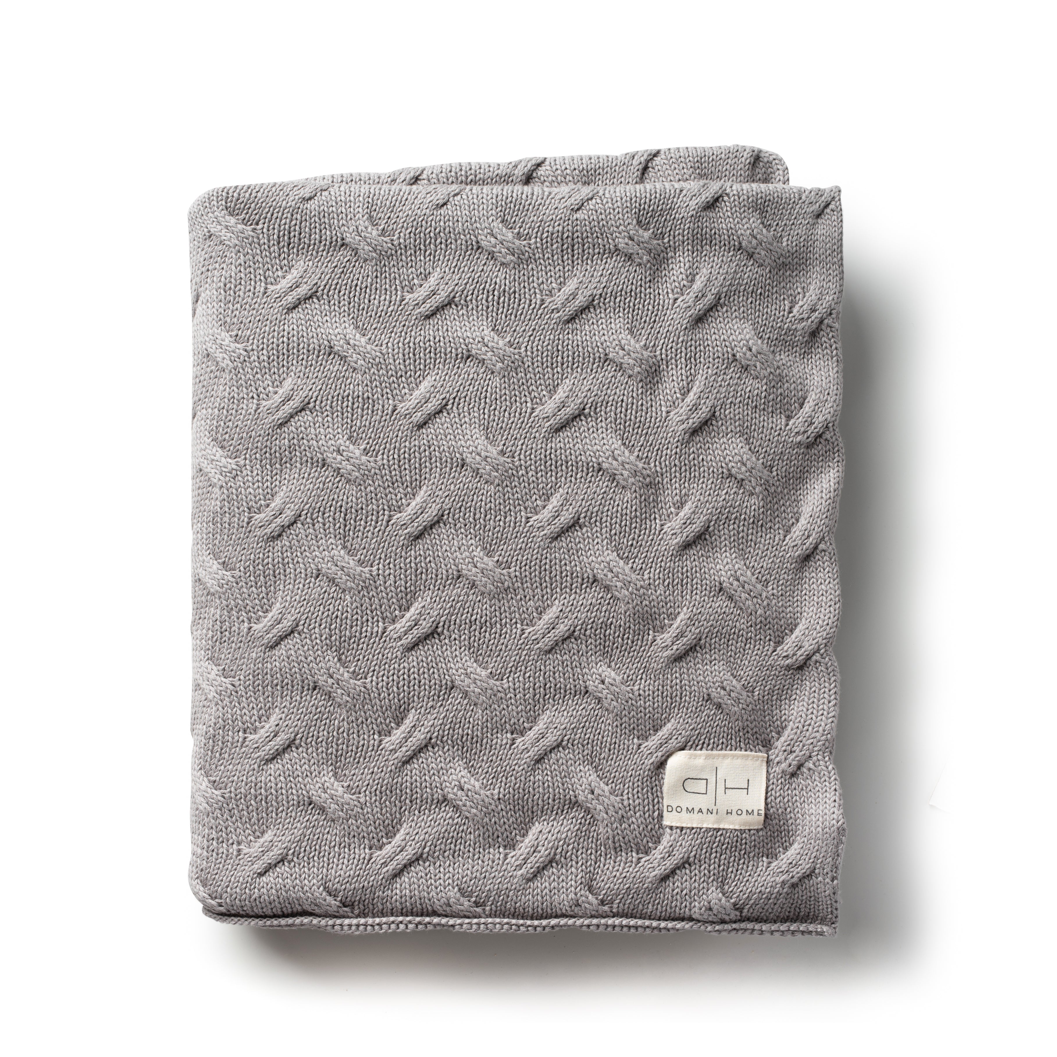 DH Waves Gray Throw