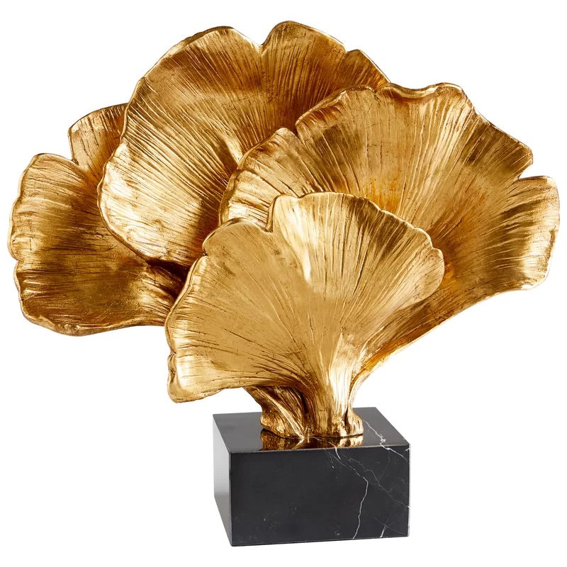 Gold Gilded Bloom Decorative Sculpture