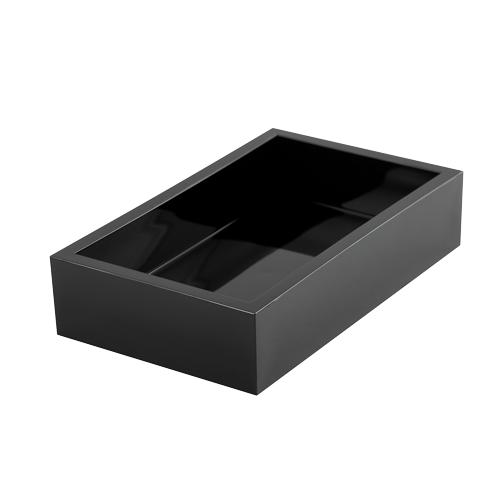 Caspari Black Napkin Holder Tray