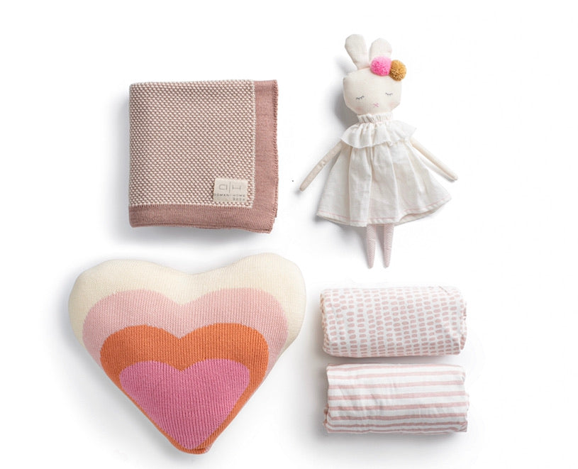 Pink Crib Gift Set
