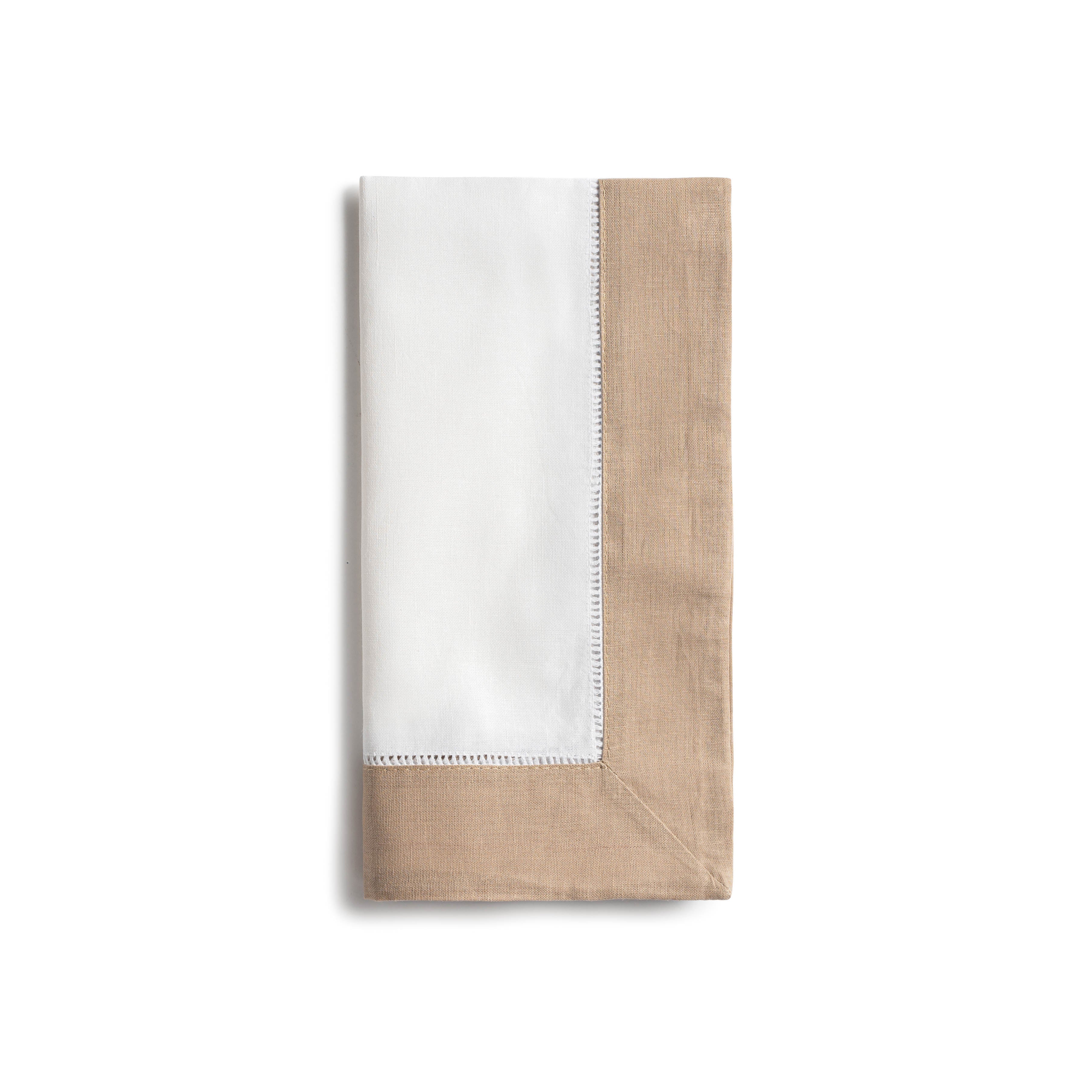 Colored Border Hemstitch Napkins Set of 6