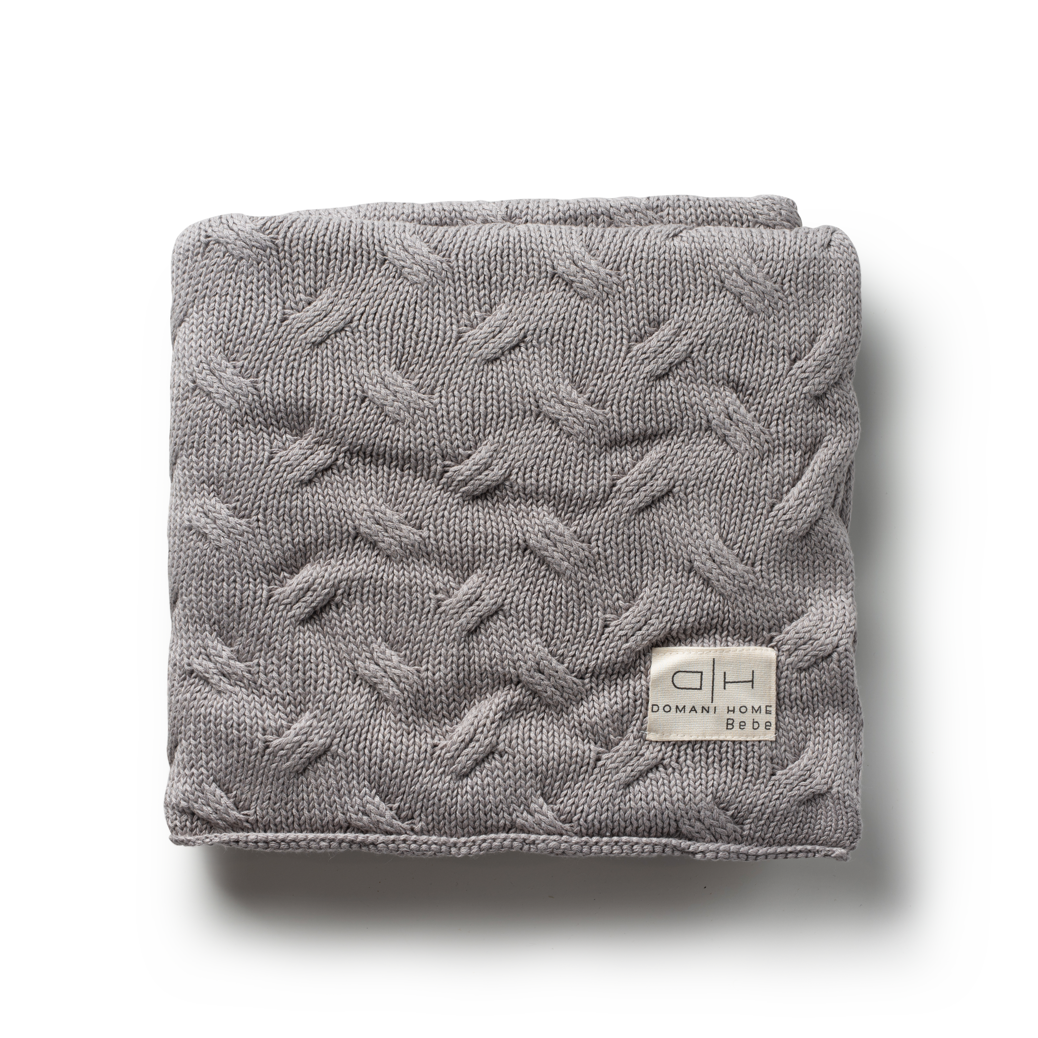 DH Waves Gray Baby Blanket